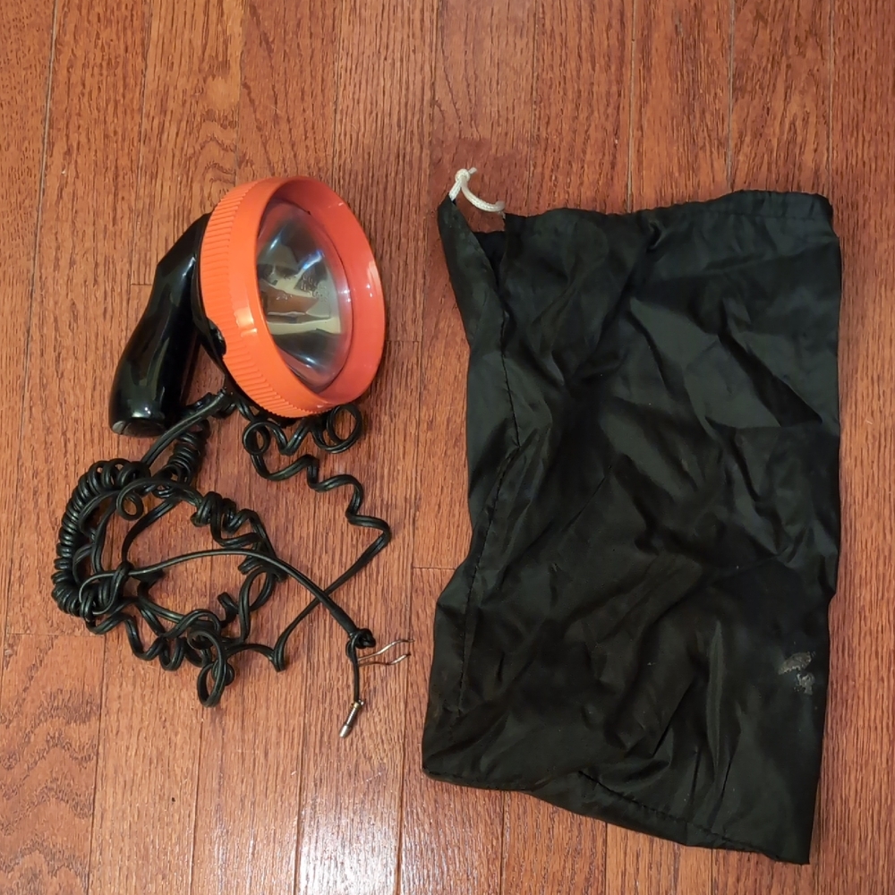 Orange and Black Handheld Spotlight Untested Not Working